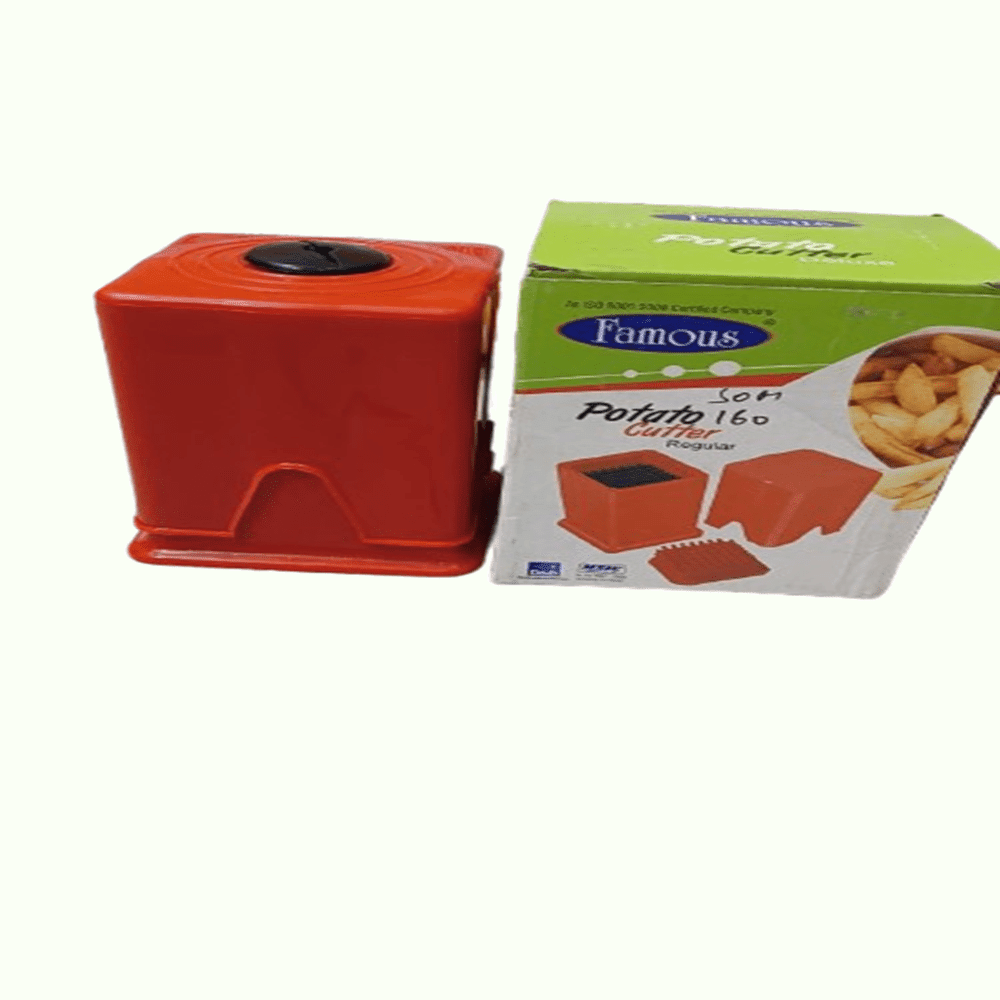 button press potato cutter/chipser